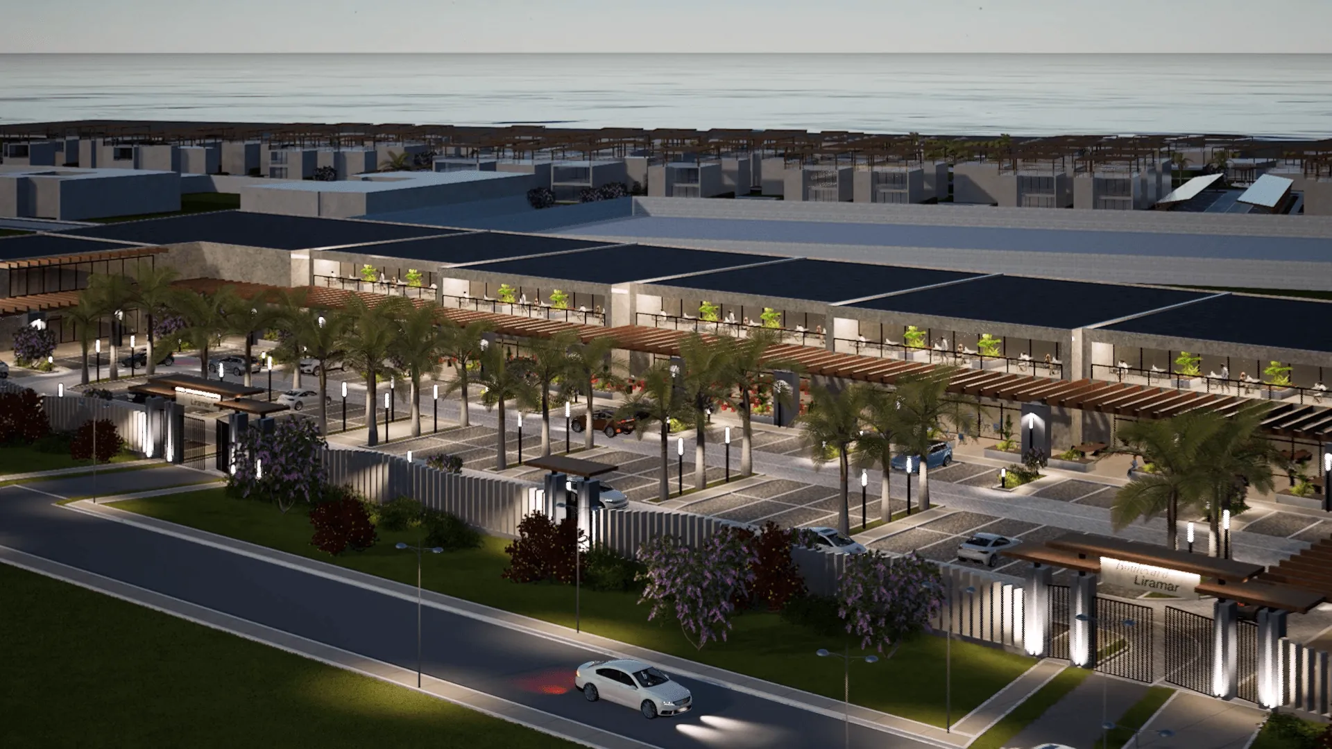 Boulevard comercial Liramar Mejía — locales frente al mar en Arequipa