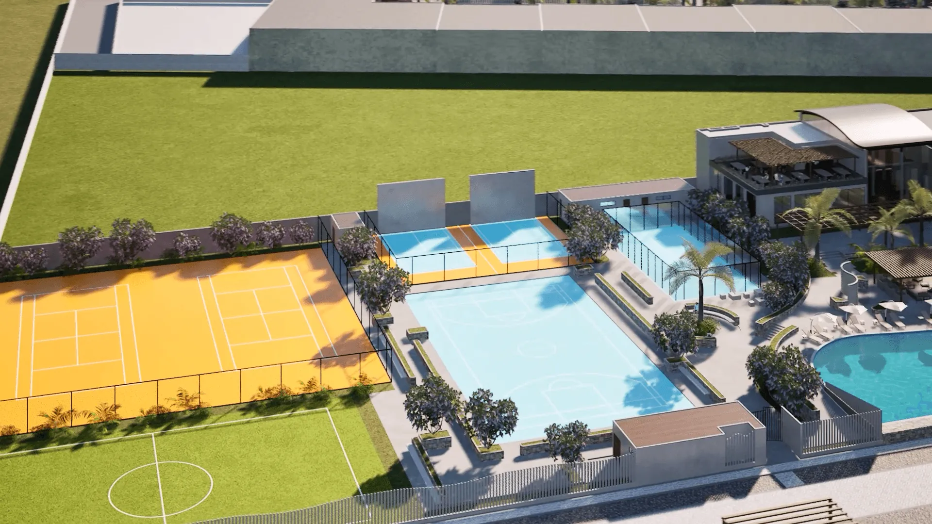 Canchas deportivas del Country Liramar