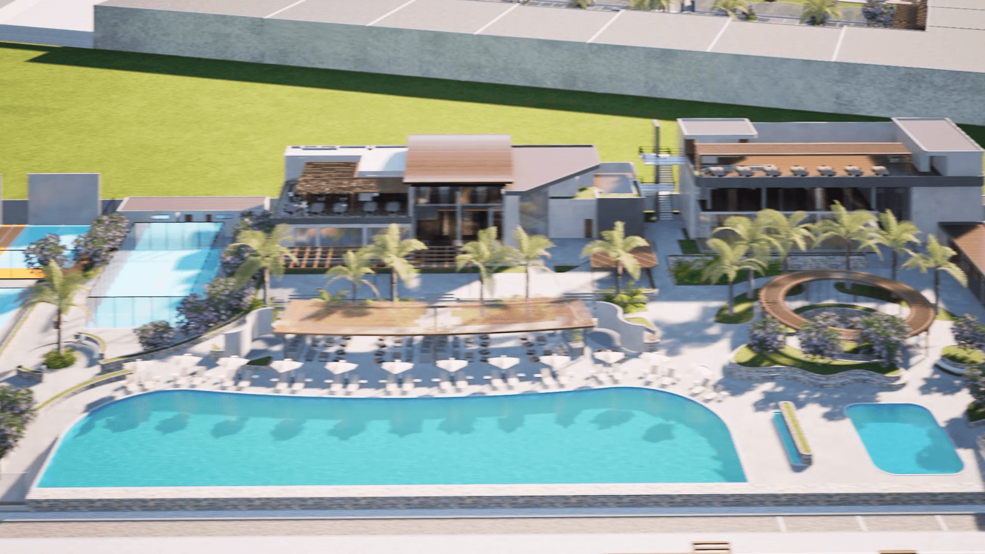 Country Club privado Liramar Mejía con piscinas y áreas recreativas, Mejía Arequipa