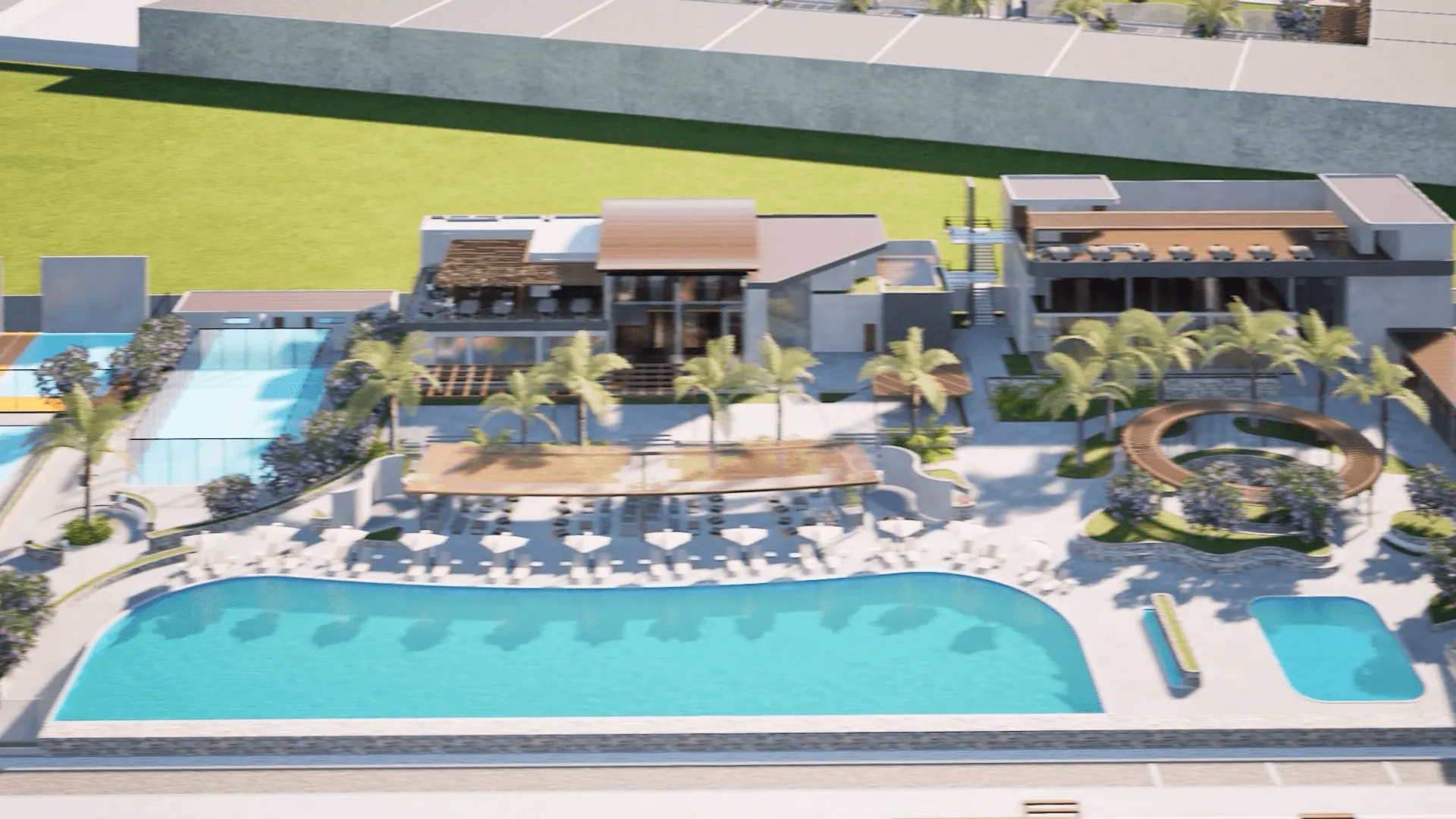 Country Club privado Liramar Mejía con piscinas y áreas recreativas, Mejía Arequipa
